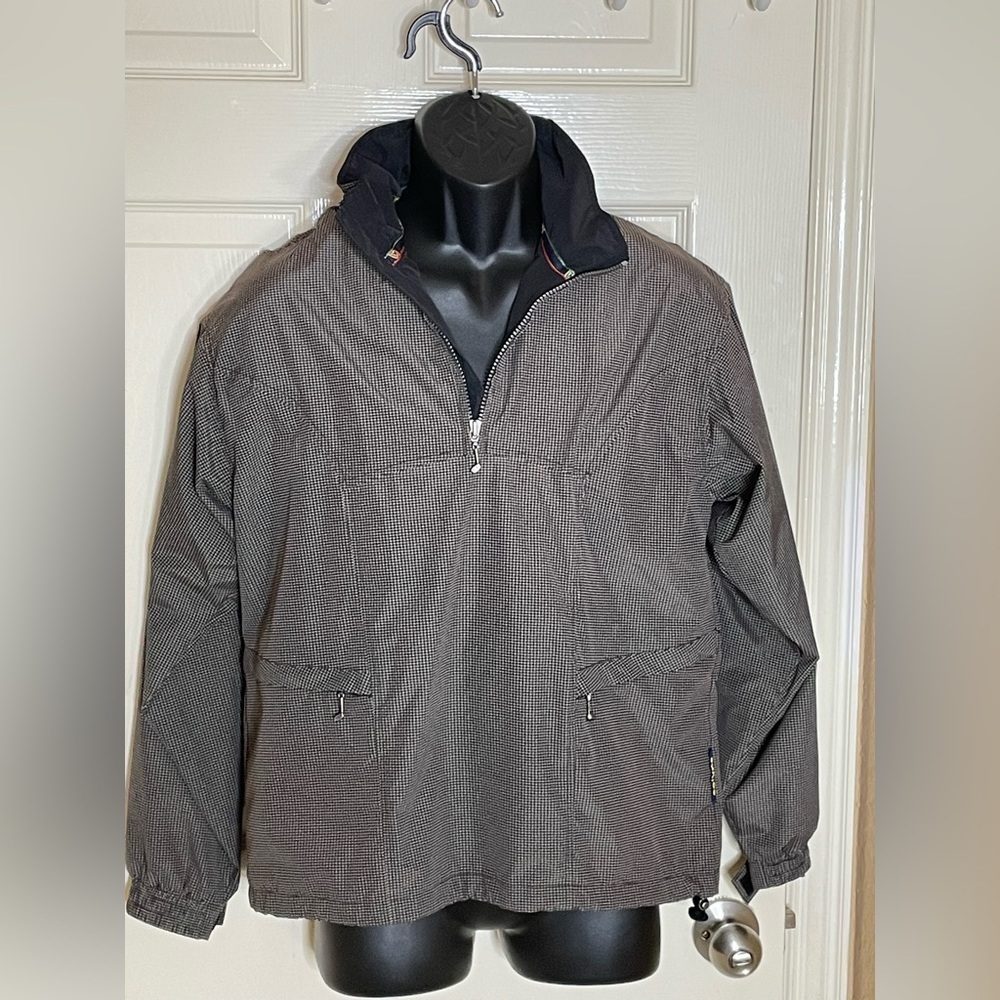 Sunice Golf Jacket Pull Over Long Sleeve 1/3 Zip Wind Breaker Mesh Lined Size S 